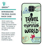 Travel Stamps Glass Case for Redmi Note 9