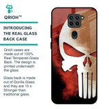 Red Skull Glass Case for Redmi Note 9