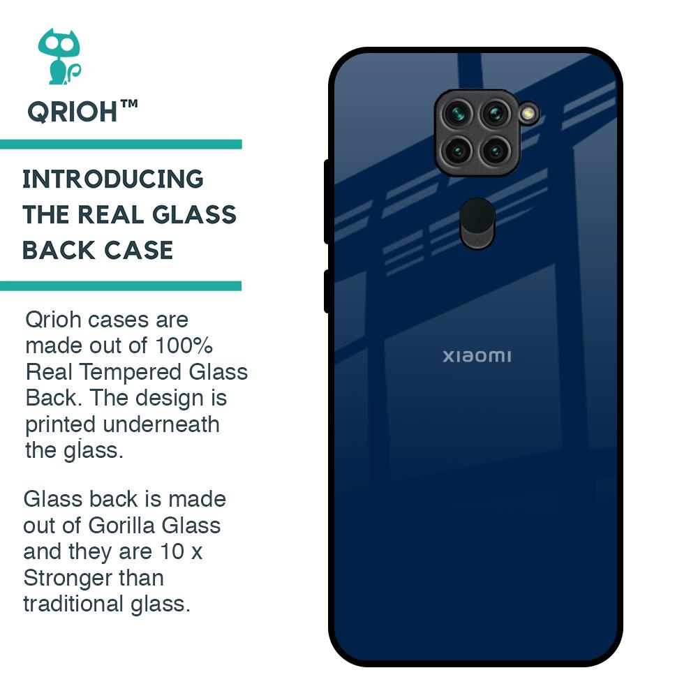 Royal Navy Glass Case for Redmi Note 9