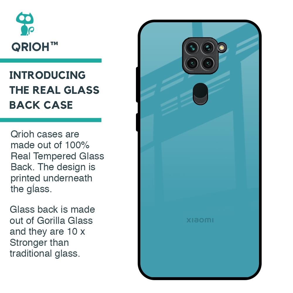 Oceanic Turquiose Glass Case for Redmi Note 9
