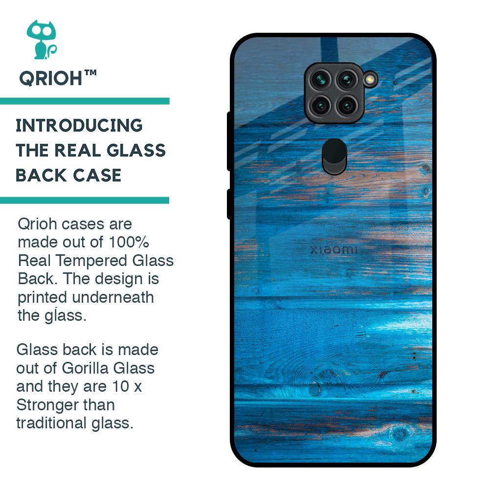 Patina Finish Glass case for Redmi Note 9