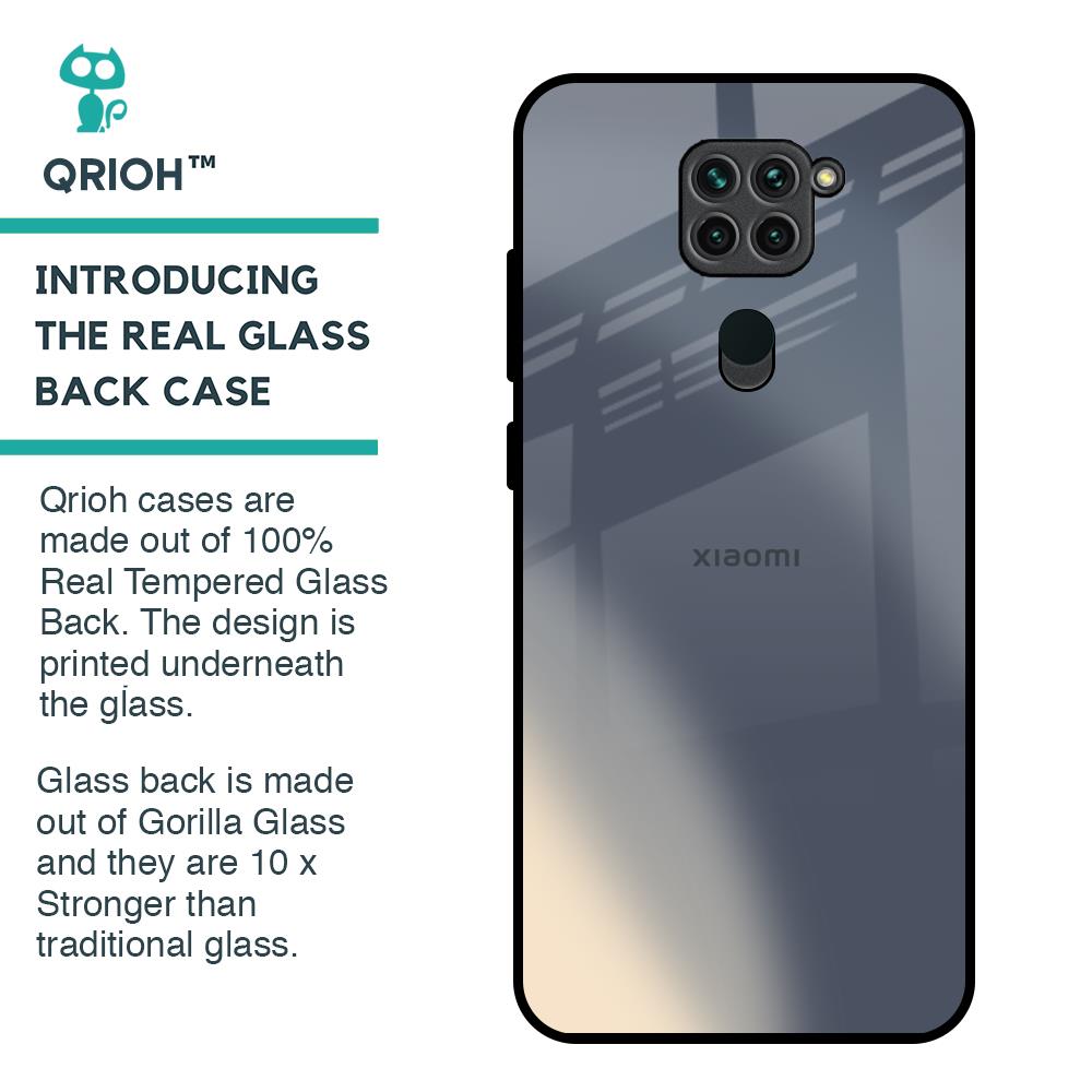 Metallic Gradient Glass Case for Redmi Note 9