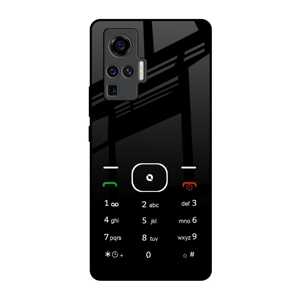 Classic Keypad Pattern Vivo X50 Pro Glass Back Cover Online