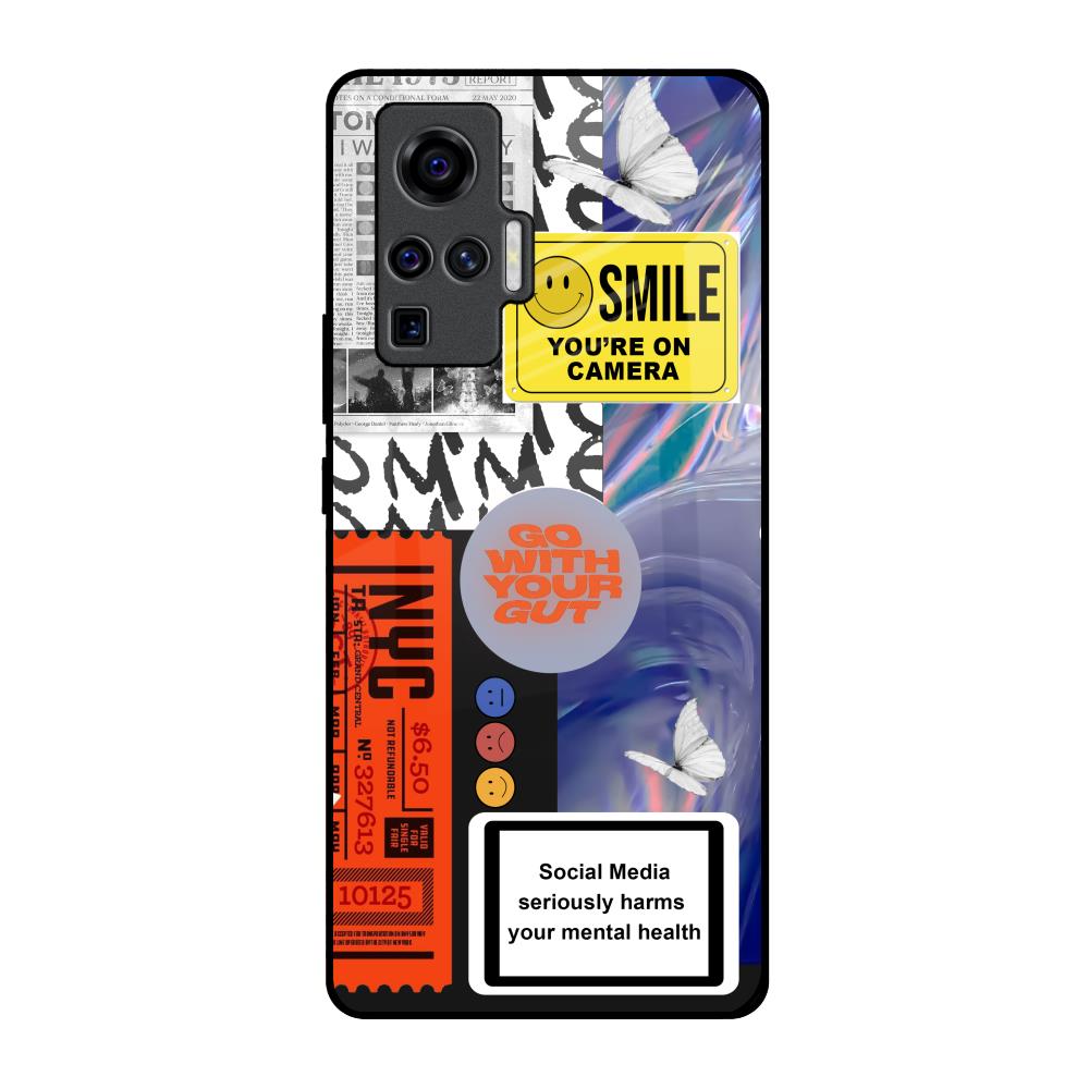 Smile for Camera Vivo X50 Pro Glass Back Cover Online