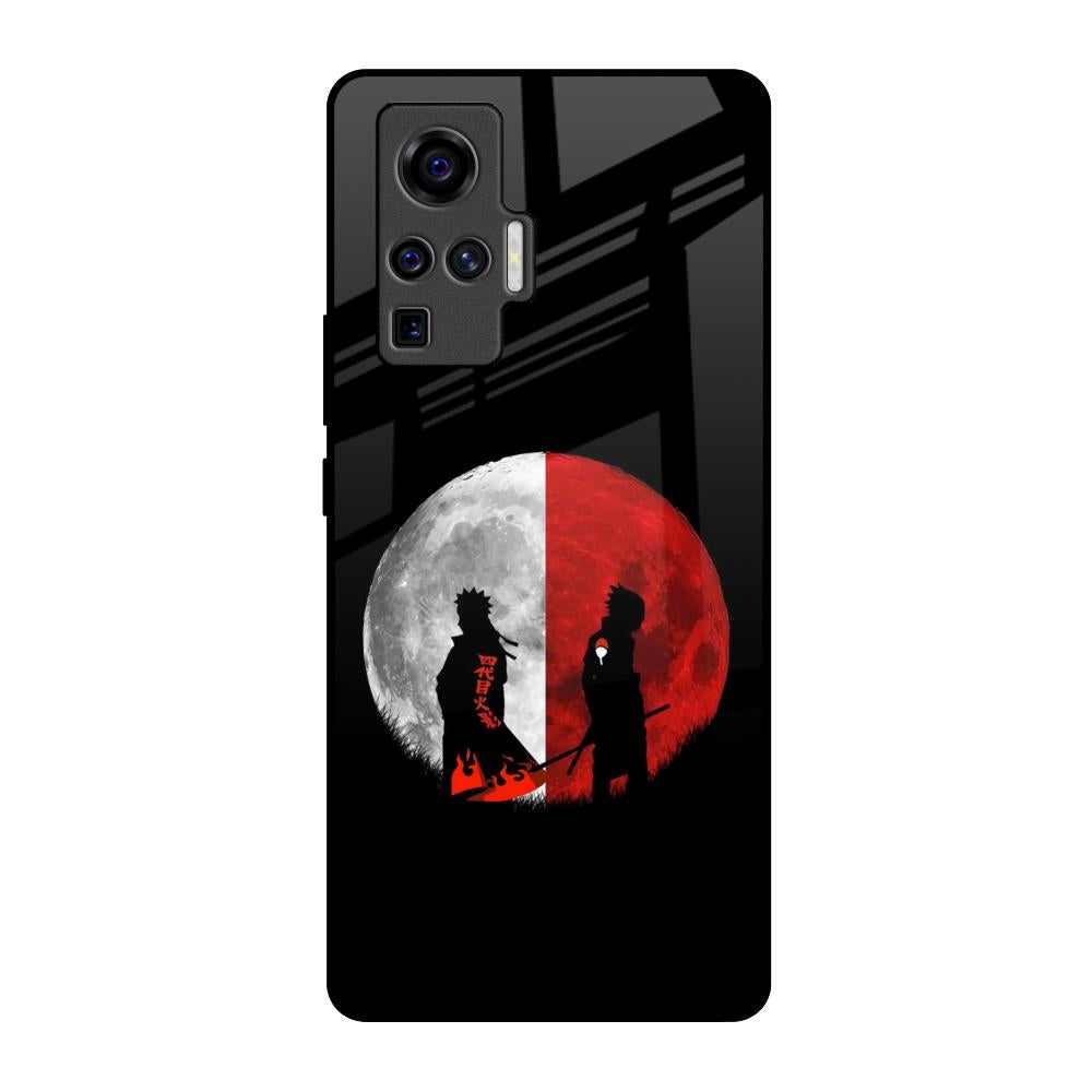 Anime Red Moon Vivo X50 Pro Glass Back Cover Online