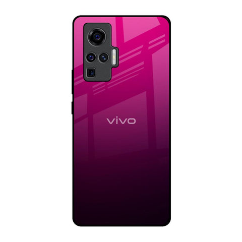 Purple Ombre Pattern Vivo X50 Pro Glass Back Cover Online