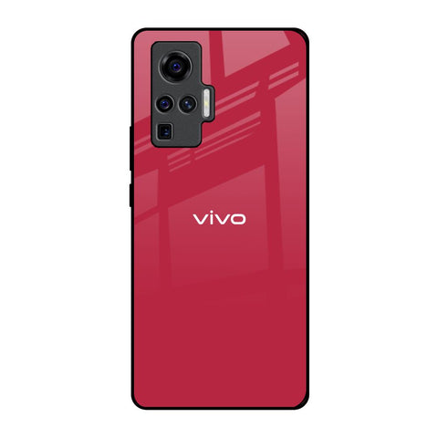 Solo Maroon Vivo X50 Pro Glass Back Cover Online