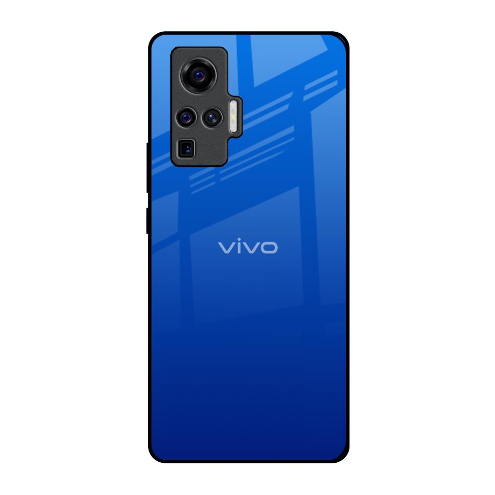 Egyptian Blue Vivo X50 Pro Glass Back Cover Online