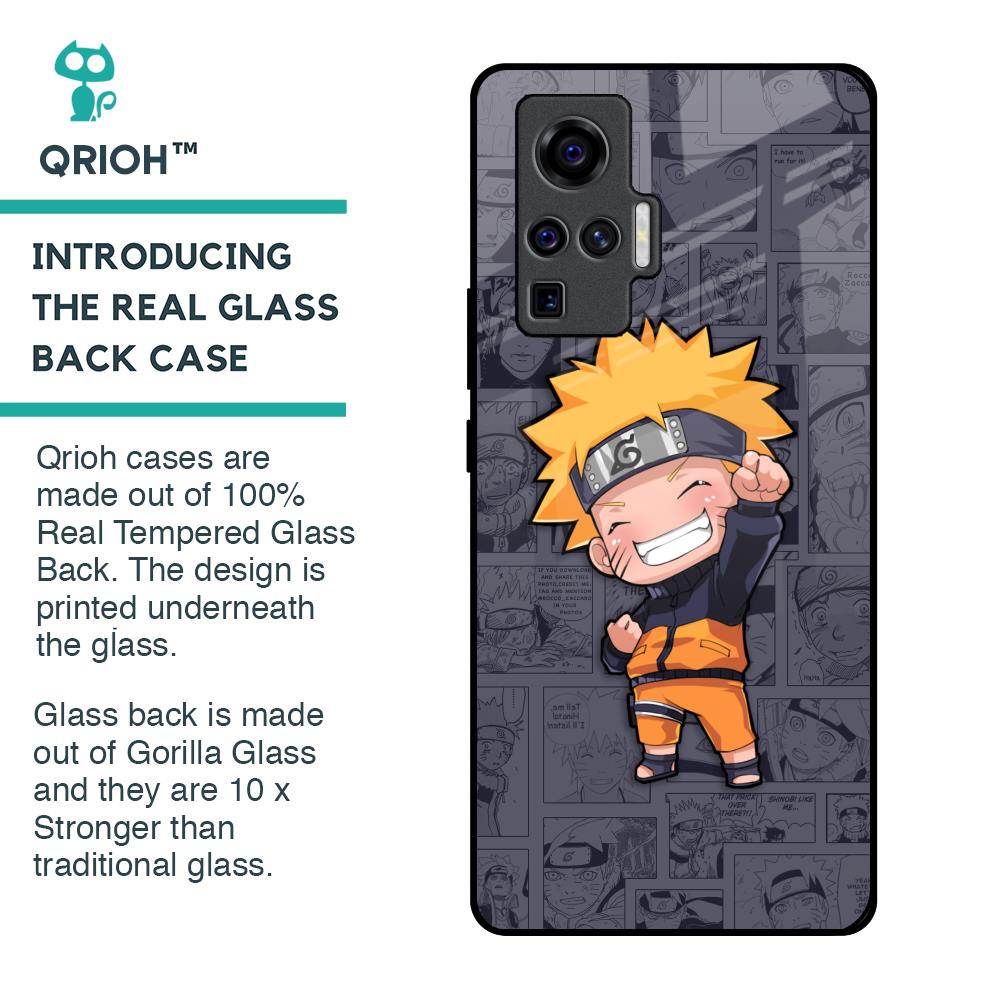 Orange Chubby Glass Case for Vivo X50 Pro