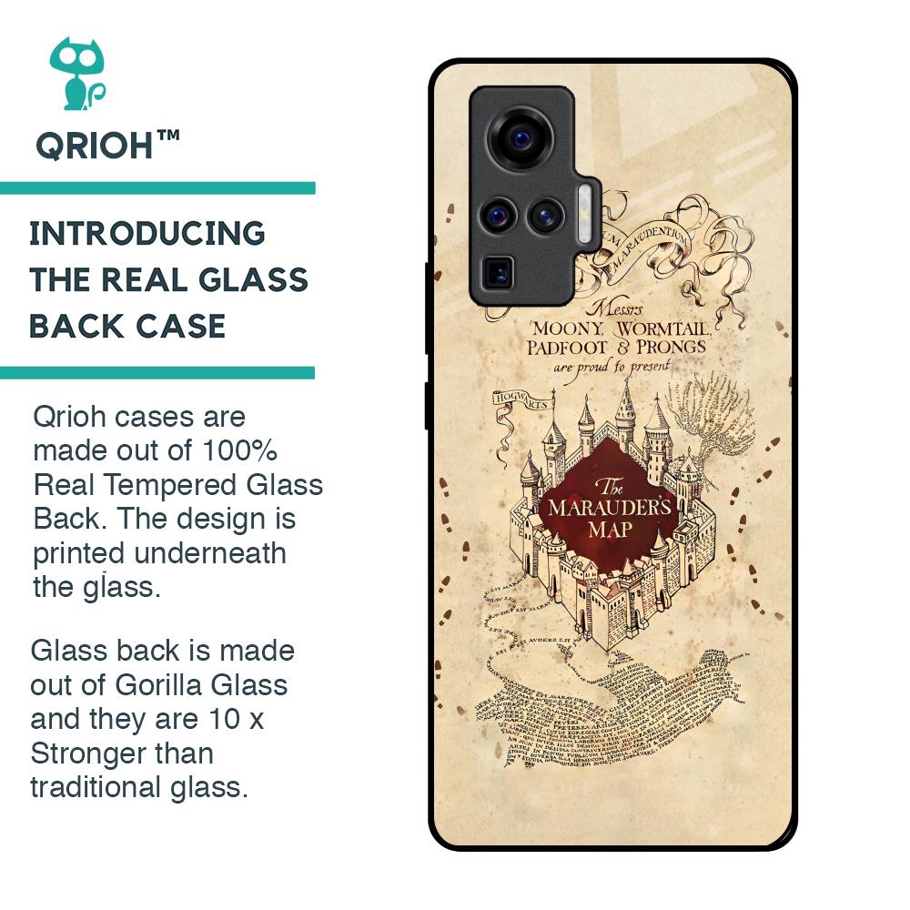 Magical Map Glass Case for Vivo X50 Pro