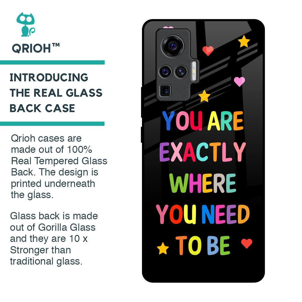 Magical Words Glass Case for Vivo X50 Pro