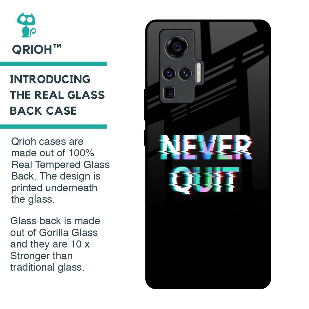 Never Quit Glass Case For Vivo X50 Pro