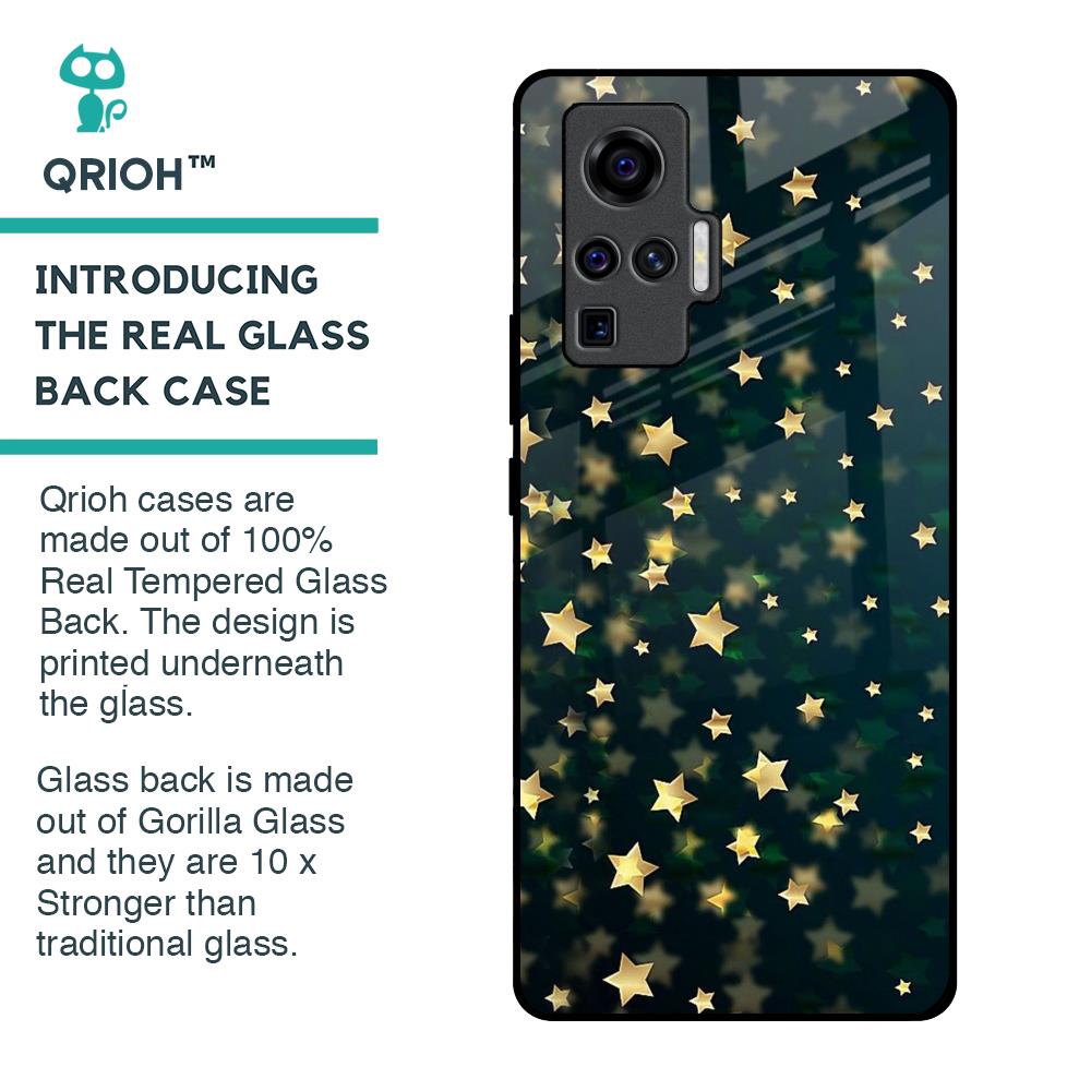 Dazzling Stars Glass Case For Vivo X50 Pro