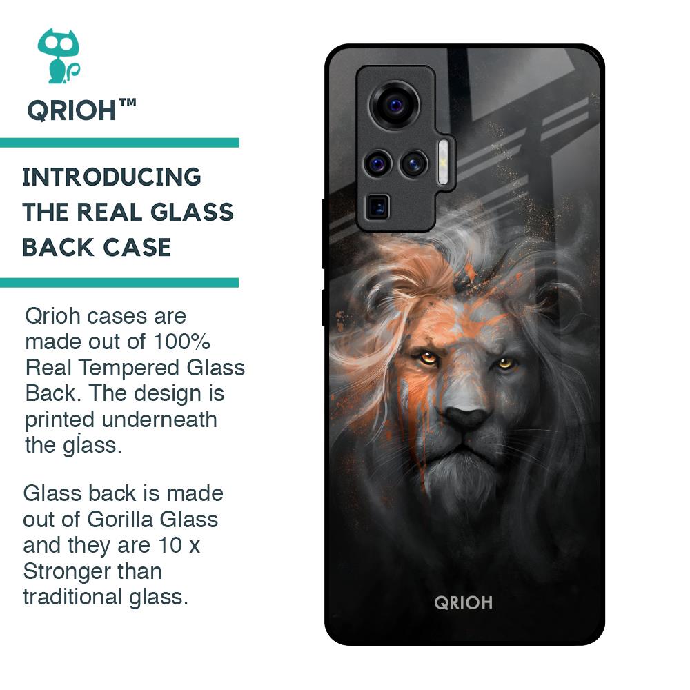 Devil Lion Glass Case for Vivo X50 Pro