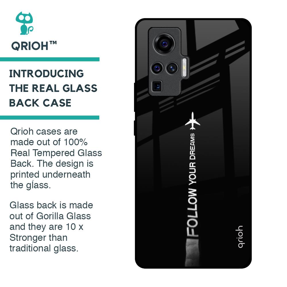 Follow Your Dreams Glass Case for Vivo X50 Pro