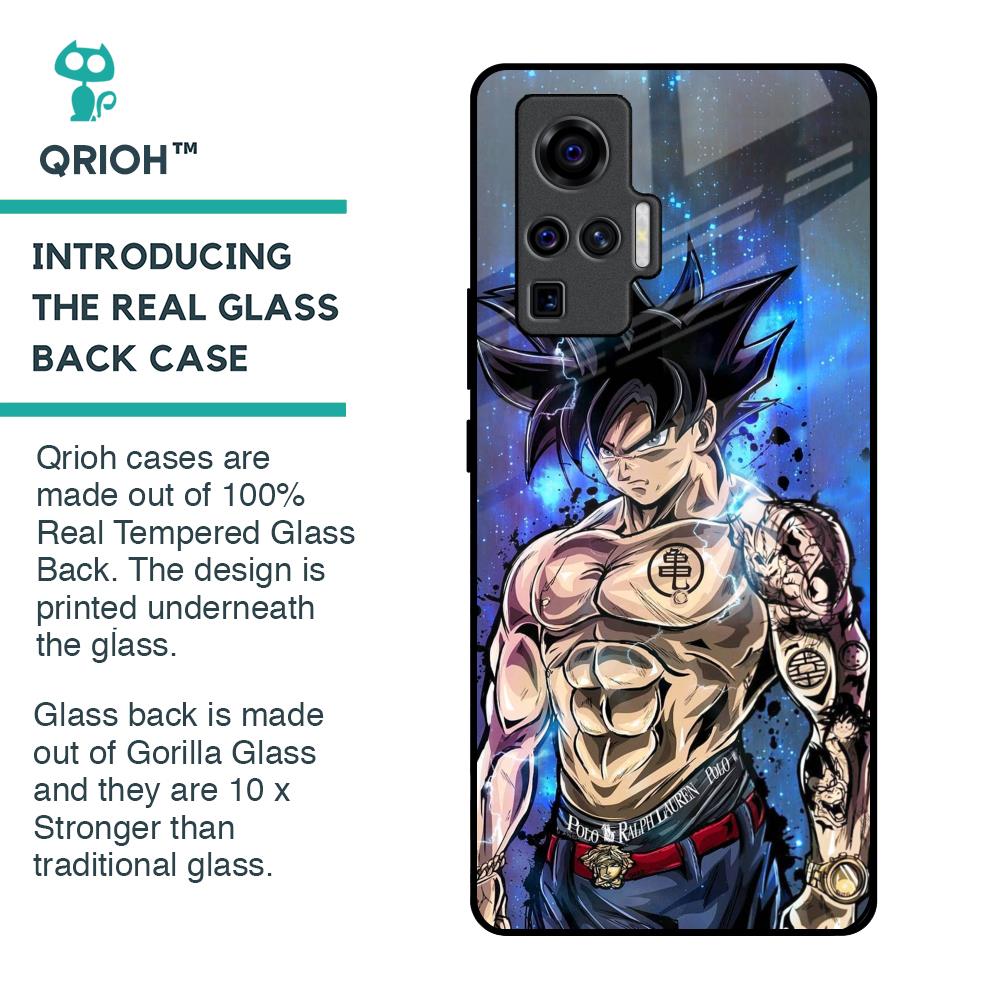 Branded Anime Glass Case for Vivo X50 Pro