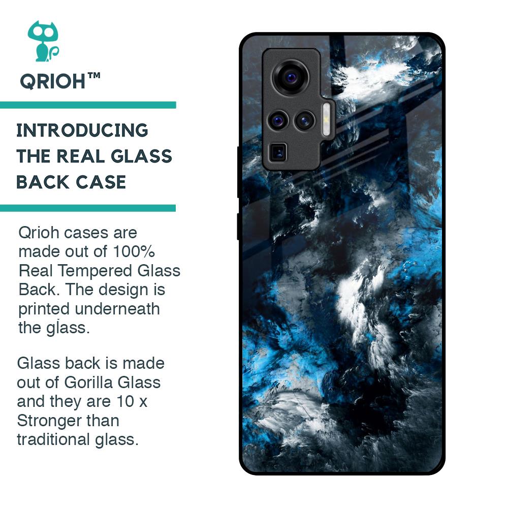Cloudy Dust Glass Case for Vivo X50 Pro