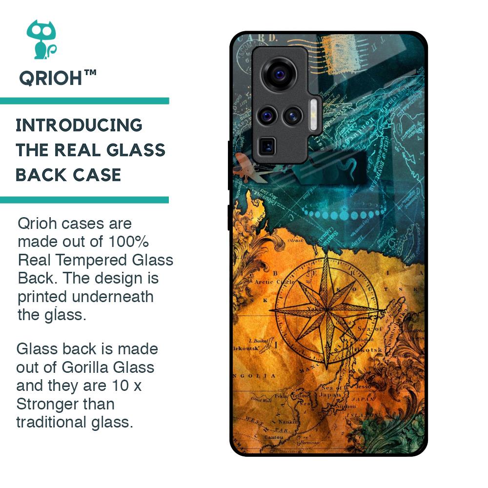 Architecture Map Glass Case for Vivo X50 Pro