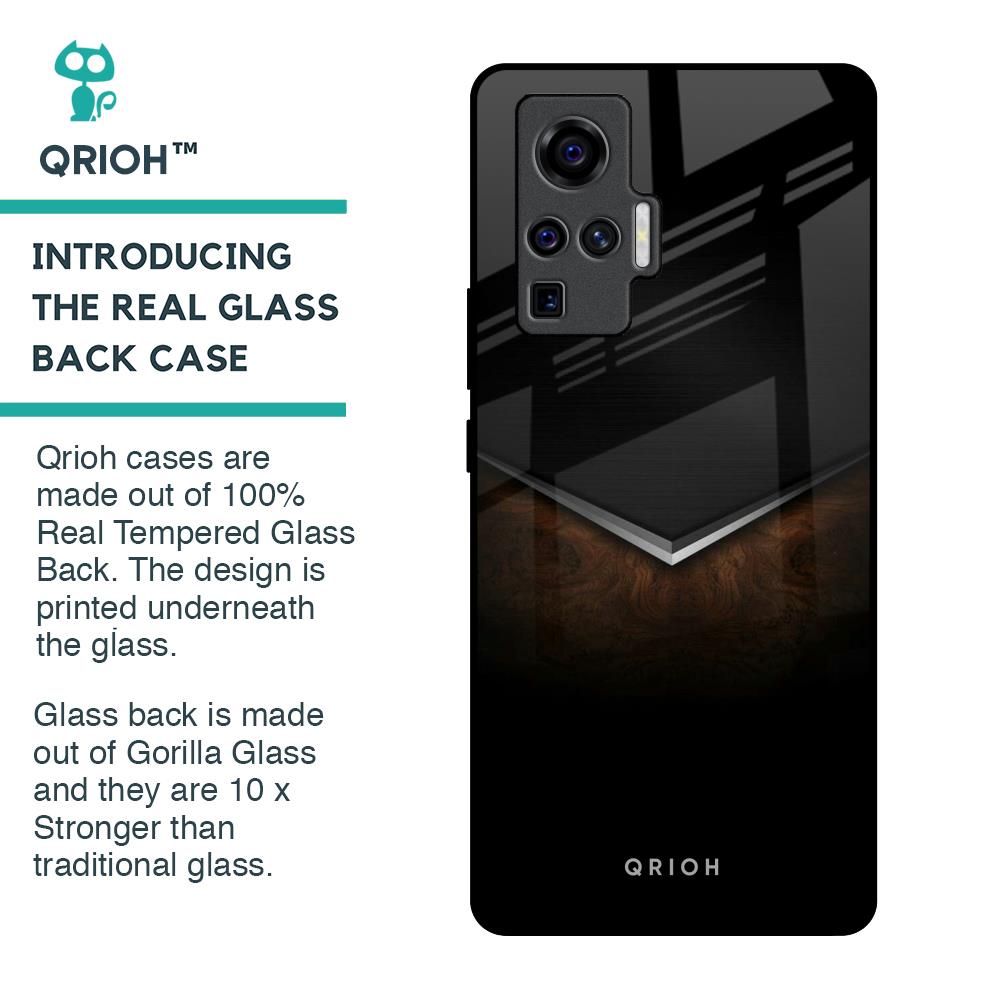 Dark Walnut Glass Case for Vivo X50 Pro