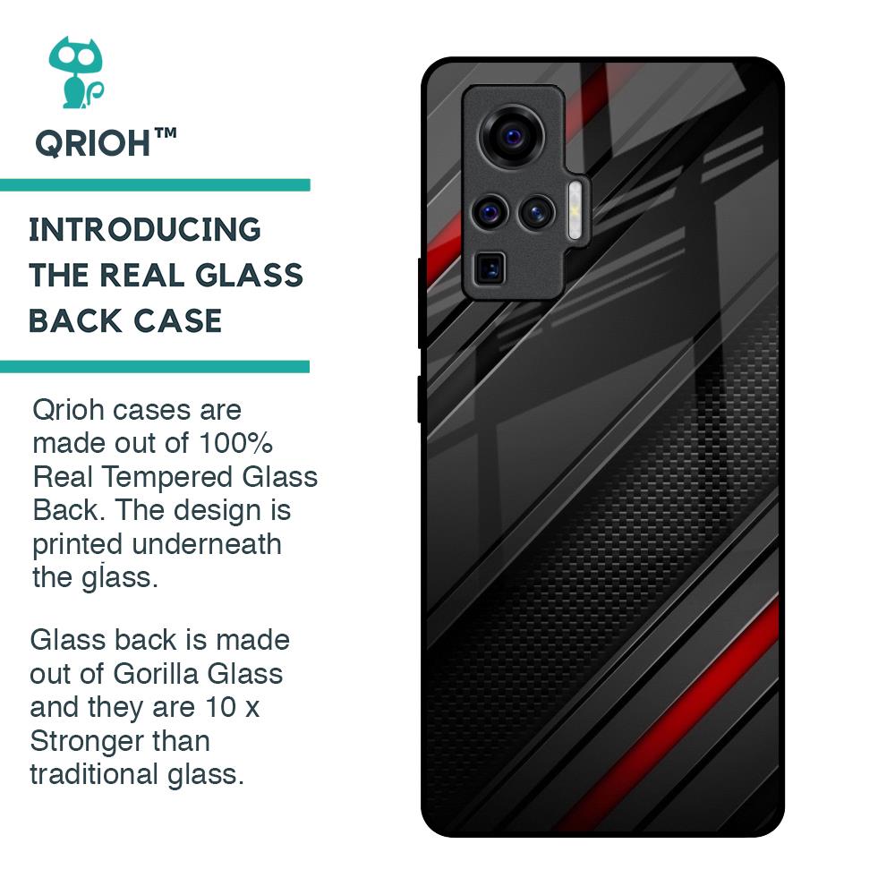 Modern Abstract Glass Case for Vivo X50 Pro