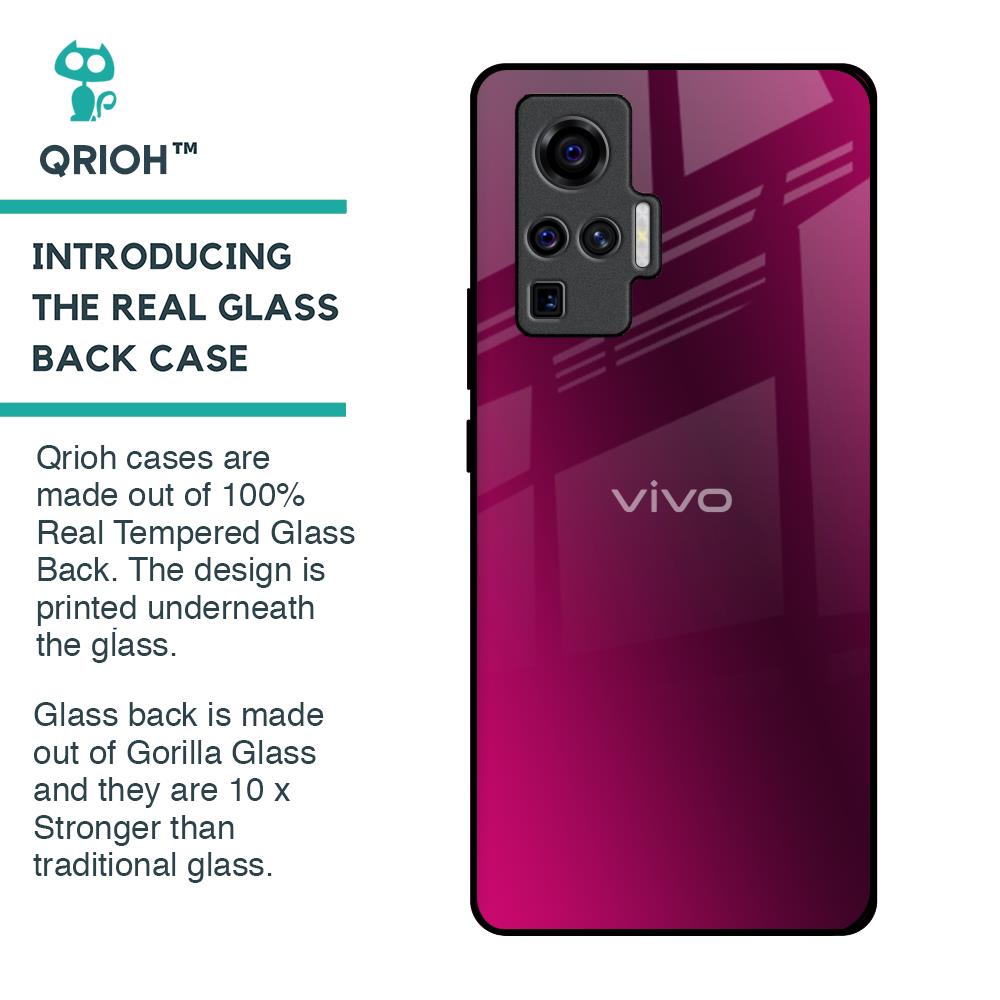Pink Burst Glass Case for Vivo X50 Pro