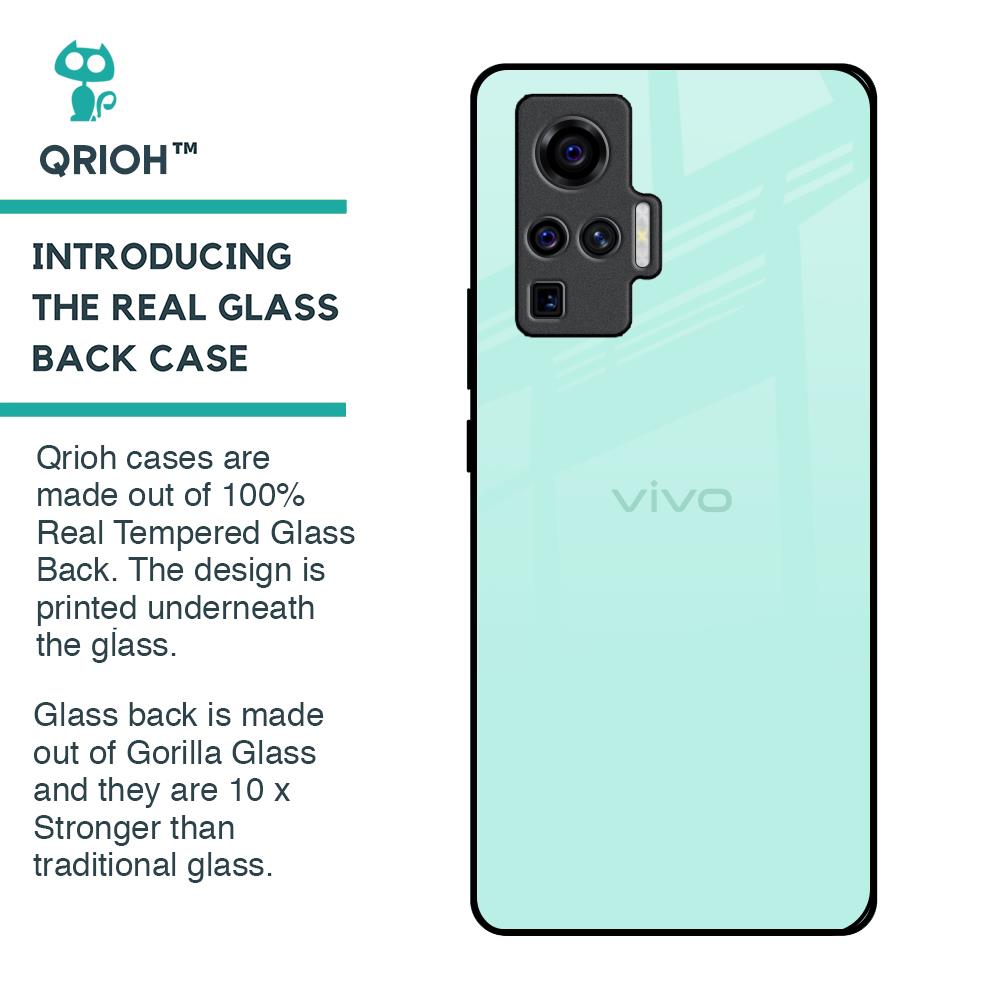 Teal Glass Case for Vivo X50 Pro
