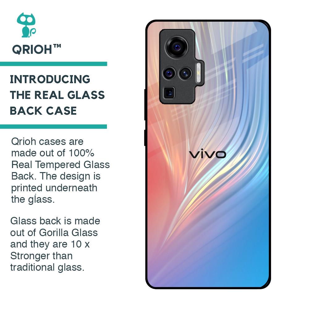 Mystic Aurora Glass Case for Vivo X50 Pro