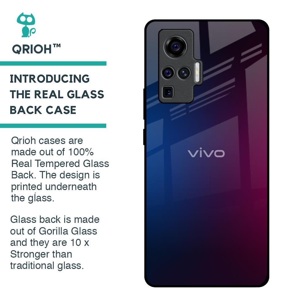 Mix Gradient Shade Glass Case For Vivo X50 Pro