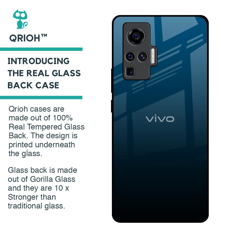 Sailor Blue Glass Case For Vivo X50 Pro