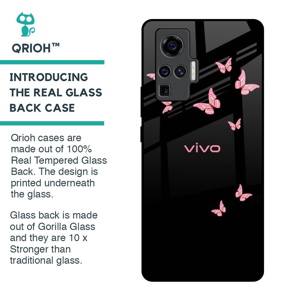Fly Butterfly Glass Case for Vivo X50 Pro