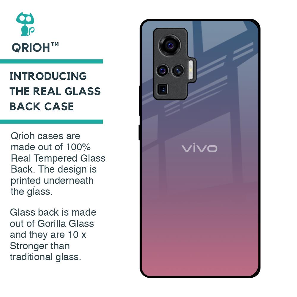 Pastel Gradient Glass Case for Vivo X50 Pro