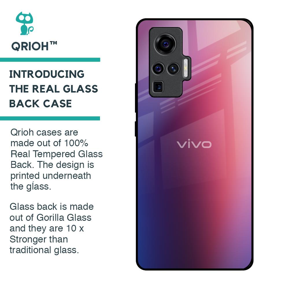 Multi Shaded Gradient Glass Case for Vivo X50 Pro