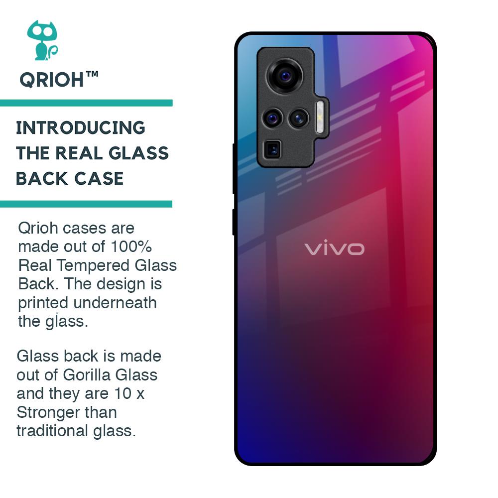Magical Color Shade Glass Case for Vivo X50 Pro