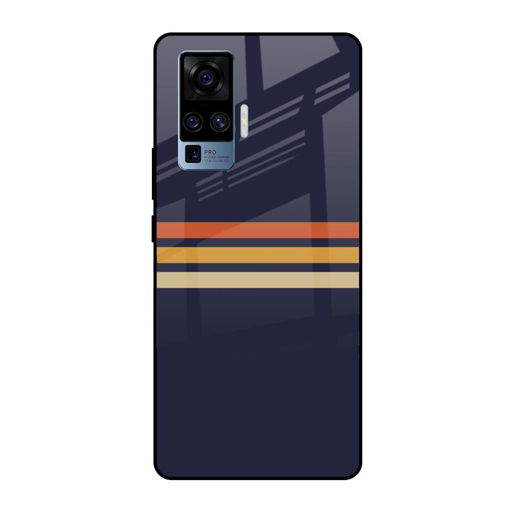 Tricolor Stripes Vivo X50 Pro Glass Cases & Covers Online