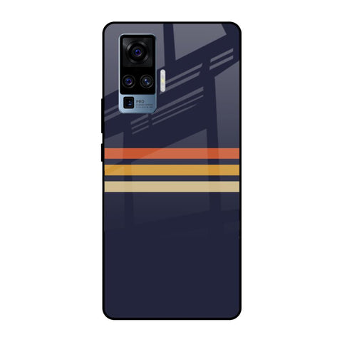 Tricolor Stripes Vivo X50 Pro Glass Cases & Covers Online