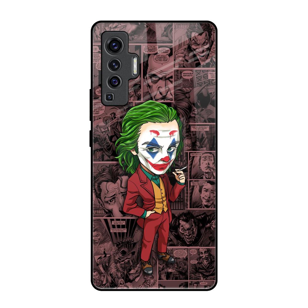 Joker Cartoon Vivo X50 Glass Back Cover Online