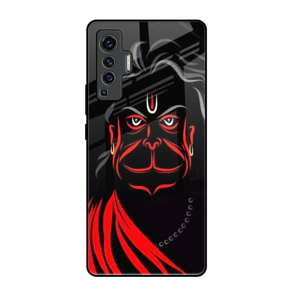 Lord Hanuman Vivo X50 Glass Back Cover Online