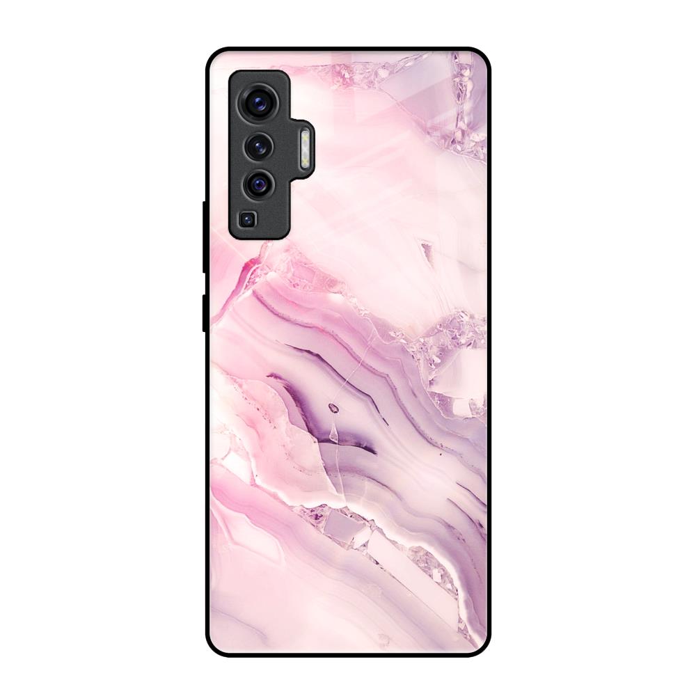 Diamond Pink Gradient Vivo X50 Glass Back Cover Online