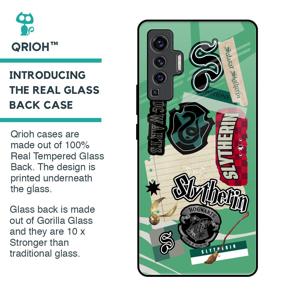 Slytherin Glass Case for Vivo X50