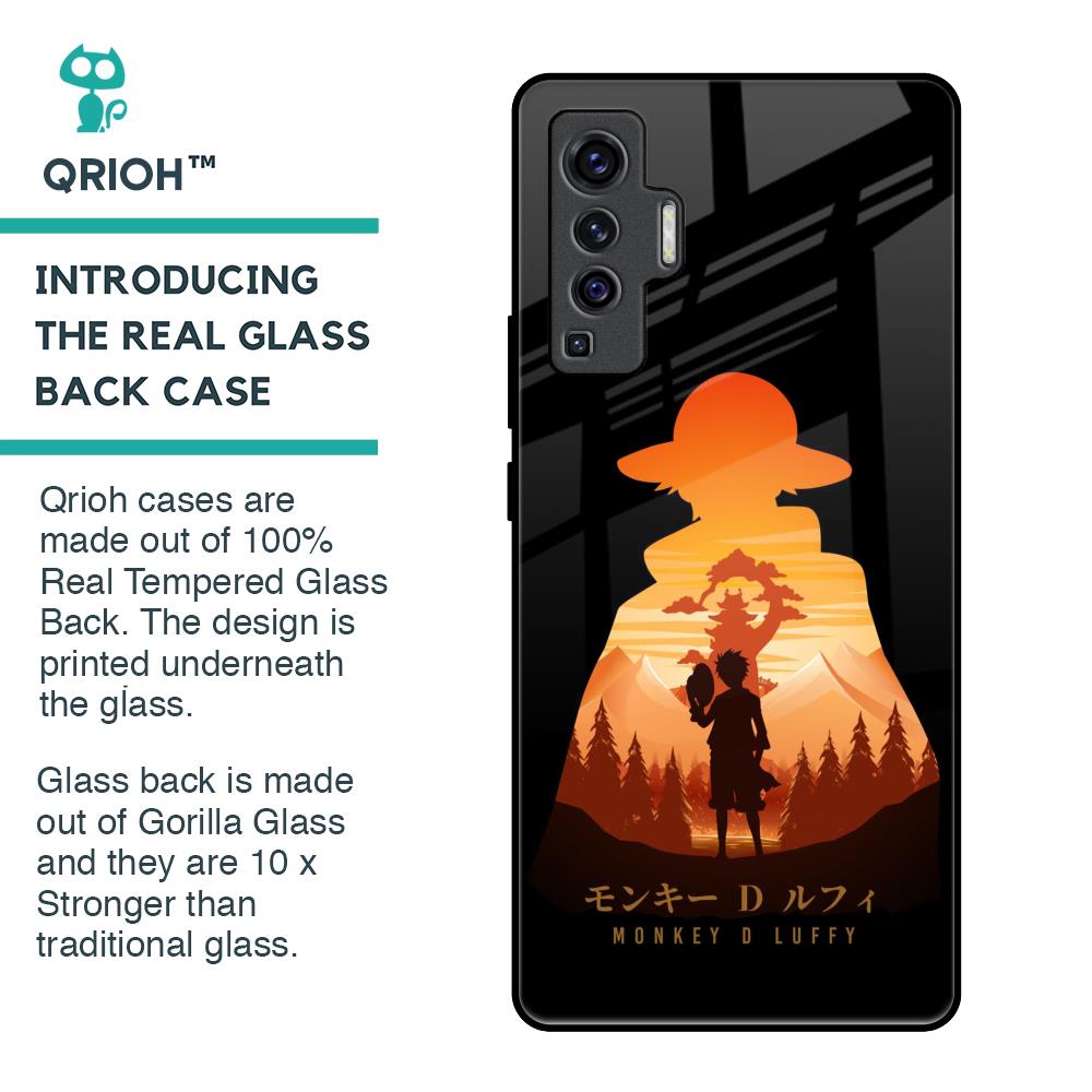 Luffy One Piece Glass Case for Vivo X50
