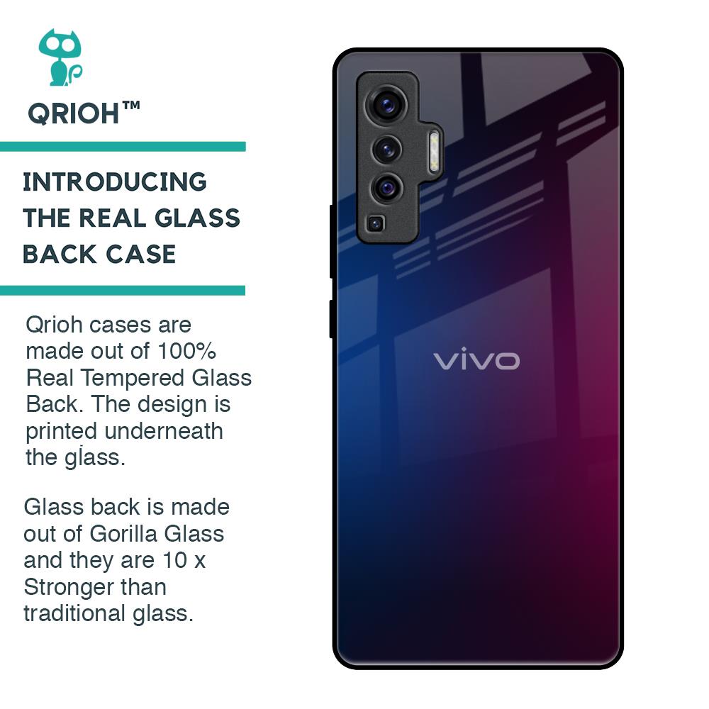 Mix Gradient Shade Glass Case For Vivo X50
