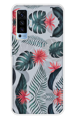 Retro Floral Leaf Vivo X50 Back Cover