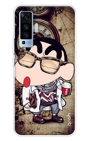 Nerdy Shinchan Vivo X50 Back Cover