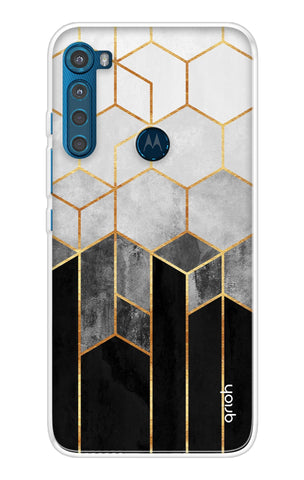 Hexagonal Pattern Motorola One Fusion+ Back Cover