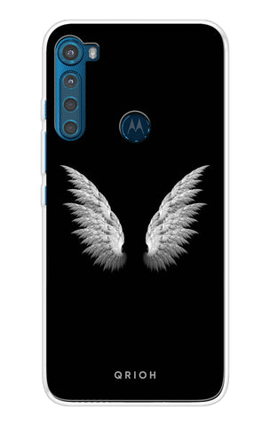 White Angel Wings Motorola One Fusion+ Back Cover
