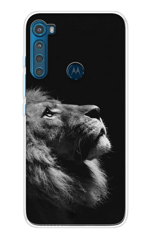Lion Looking to Sky Motorola One Fusion+ Back Cover