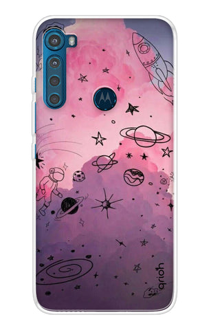 Space Doodles Art Motorola One Fusion+ Back Cover