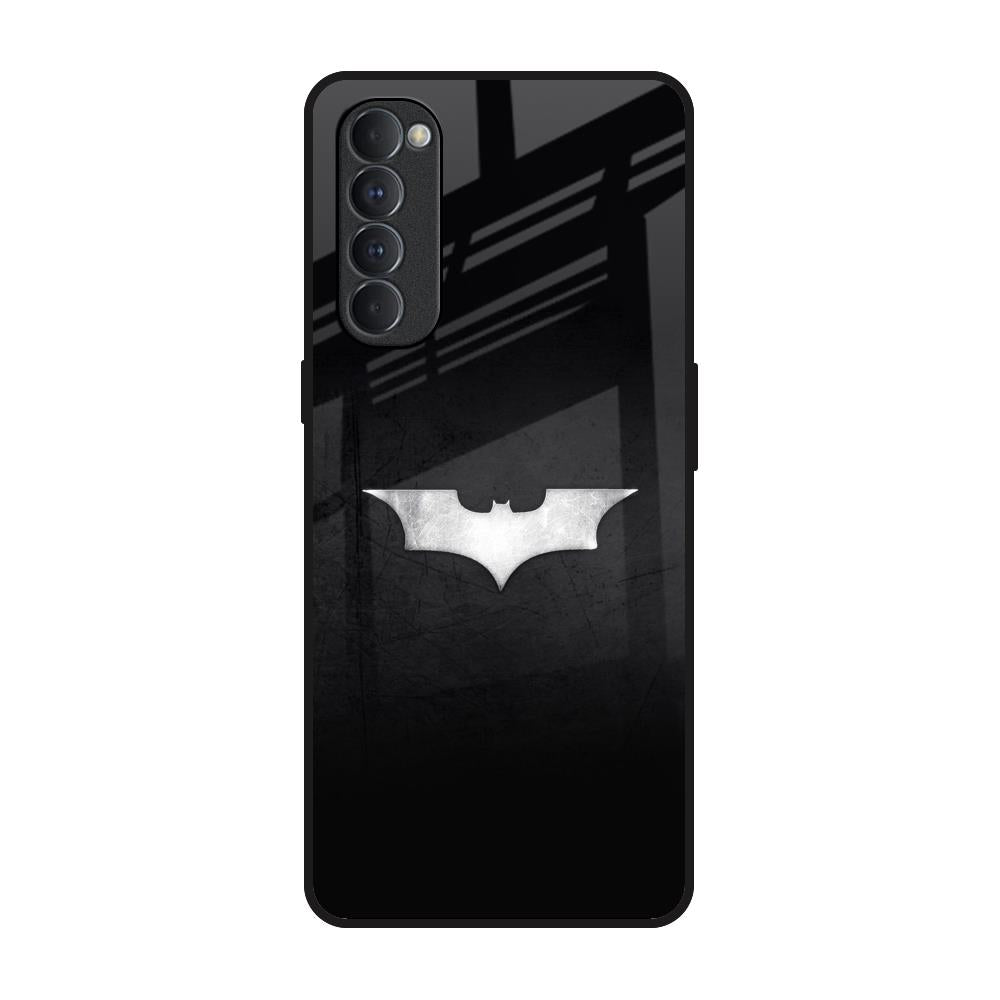 Super Hero Logo Oppo Reno4 Pro Glass Back Cover Online