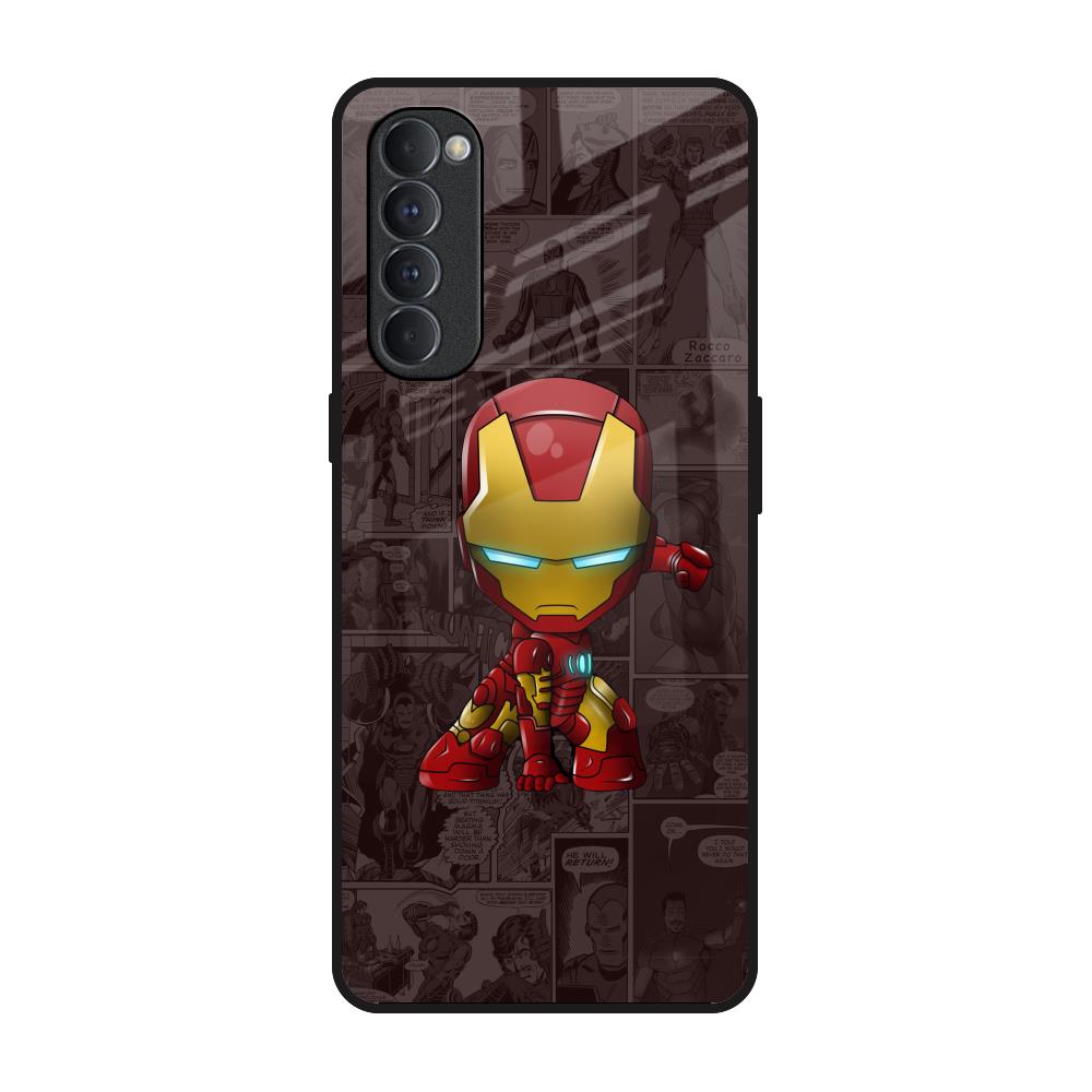 Angry Baby Super Hero Oppo Reno4 Pro Glass Back Cover Online