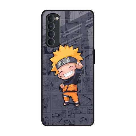 Orange Chubby Oppo Reno4 Pro Glass Back Cover Online